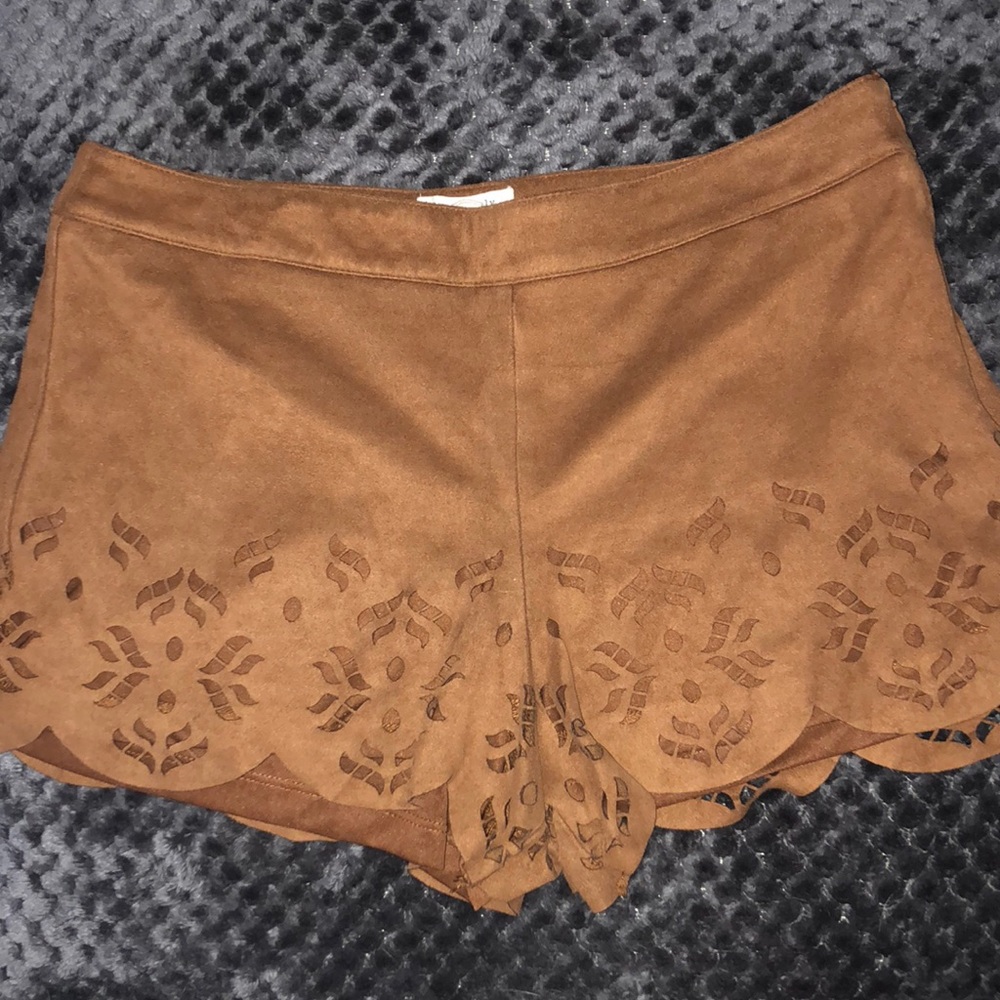 Suede Shorts